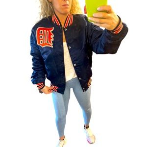 Detroit Tigers Large Vintage MLb Starter jacket satin retro varsity coat 80s 90s
